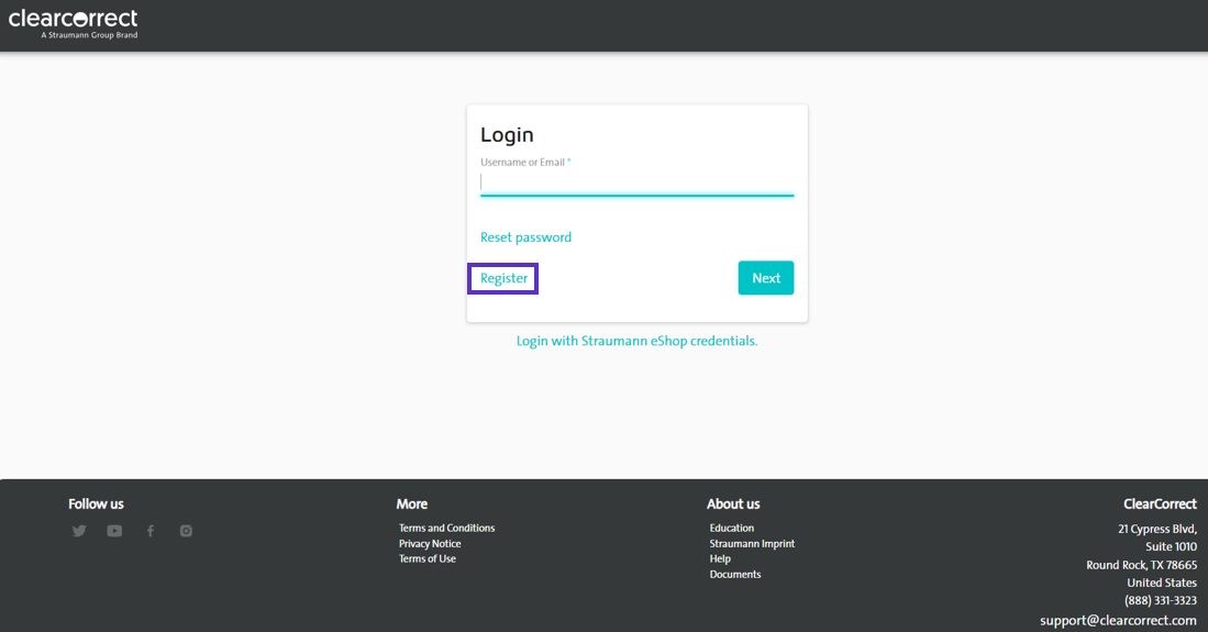 How to register as a ClearCorrect provider