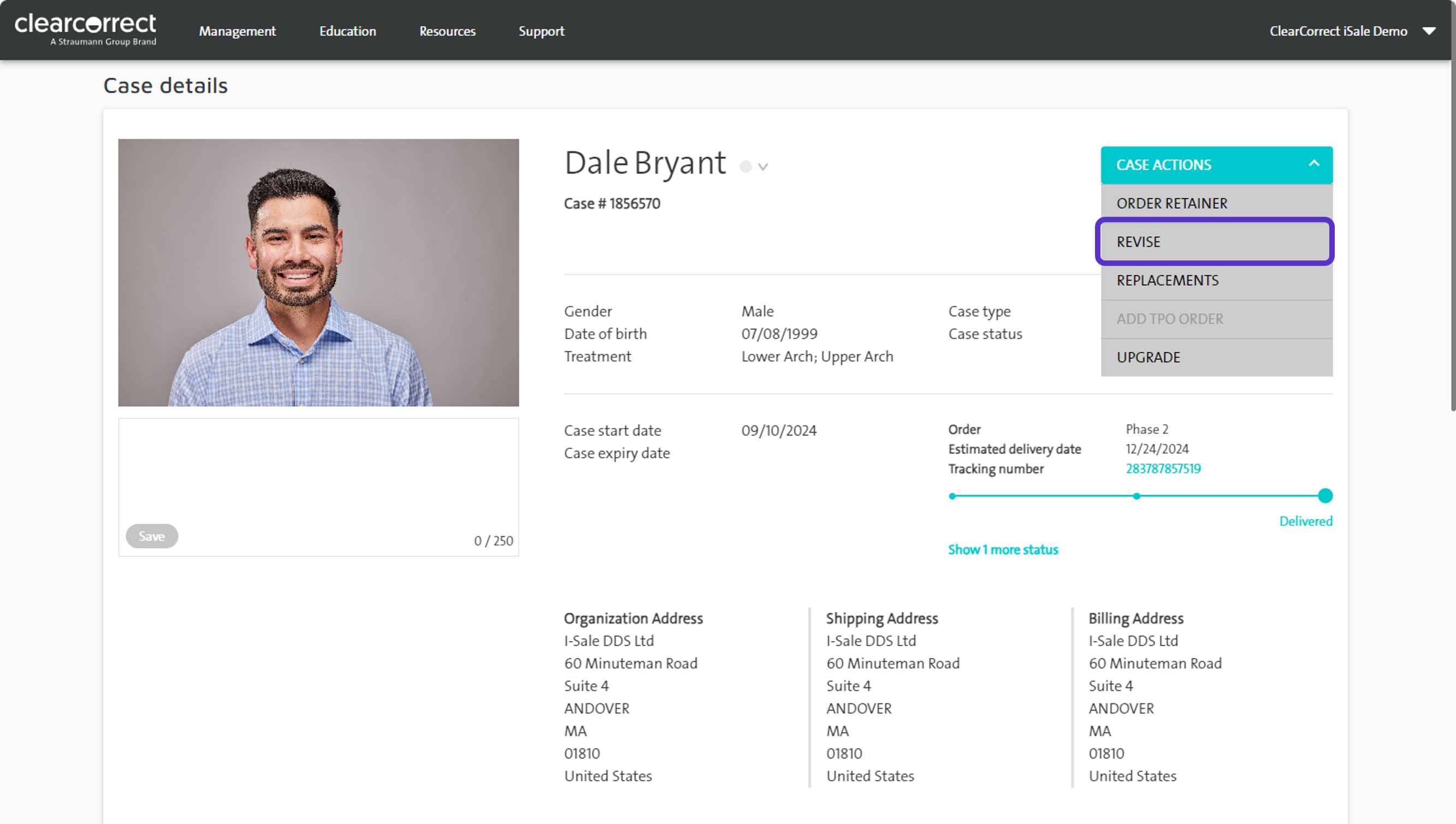 クリアコレクト・ドクターポータルで注文を作成する方法